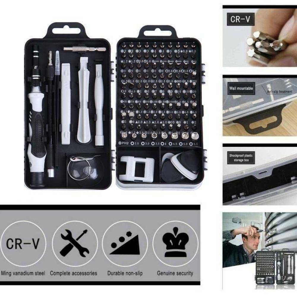 115x Torx Precision Mechanics Screwdriver Set Mini Screwdriver Bit Set Mobile Phones